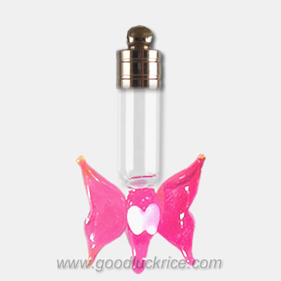 Pink Butterfly Bottle